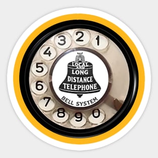 Bell System Vintage Rotary Dial Sticker